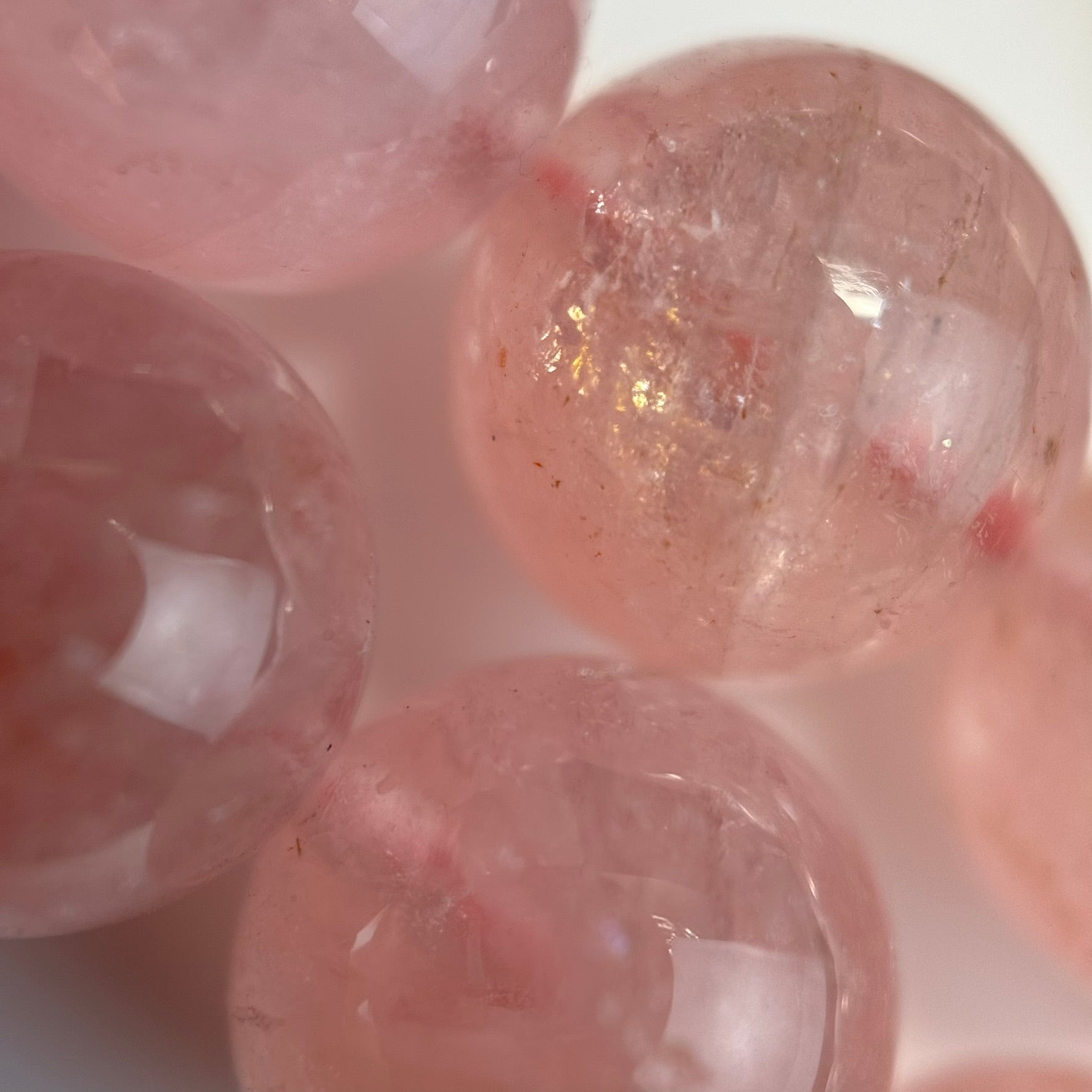 Morganite AA Polished  Round Beads image 3