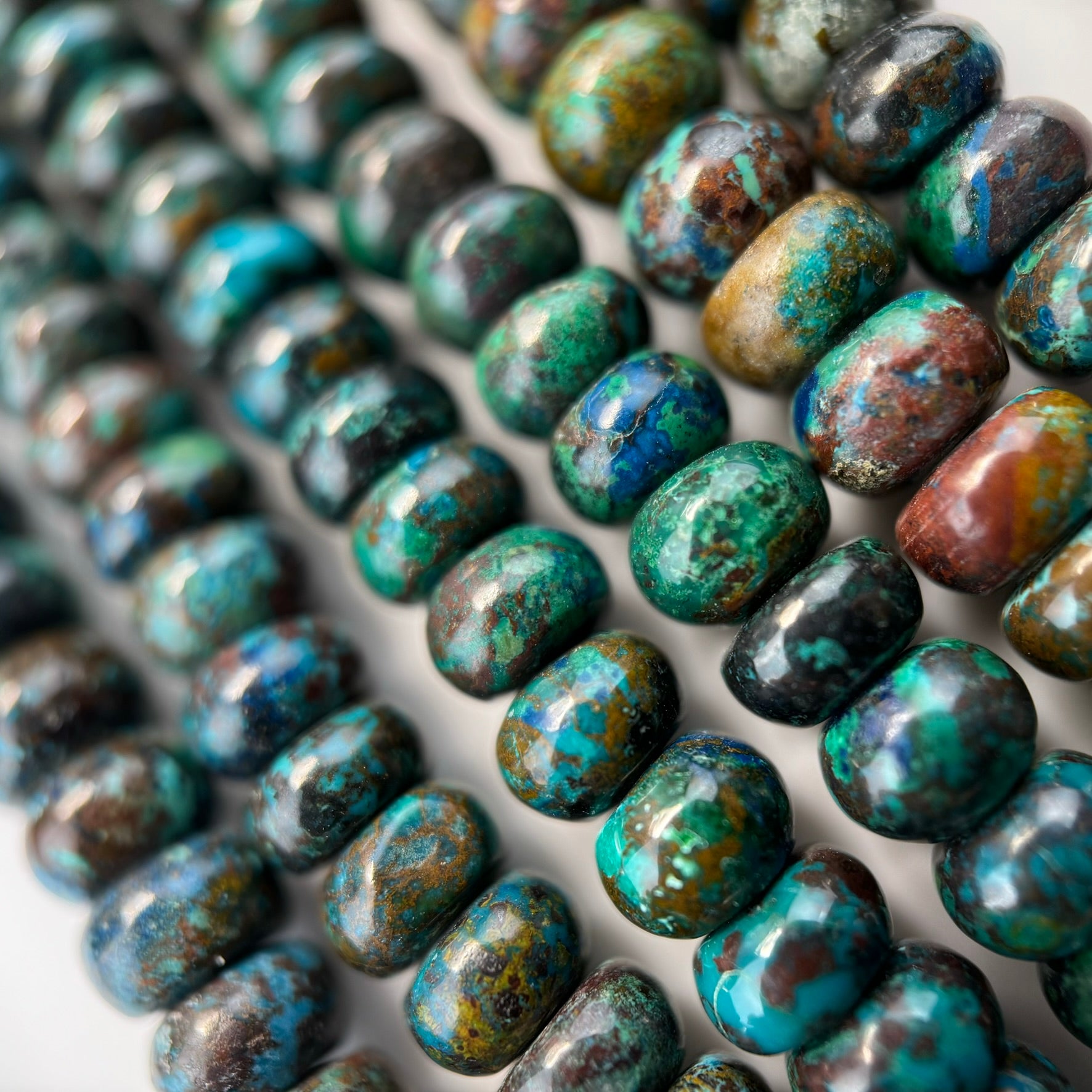 Shattuckite Rondelle Polished Beads- Most Rare Gemstone image 5