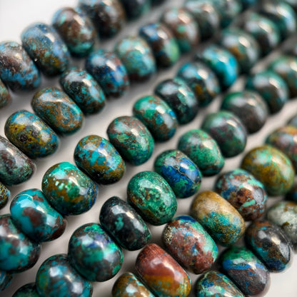 Shattuckite Rondelle Polished Beads- Most Rare Gemstone image 5