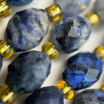 Dumortierite Faceted Barrel 8 Beads image 5
