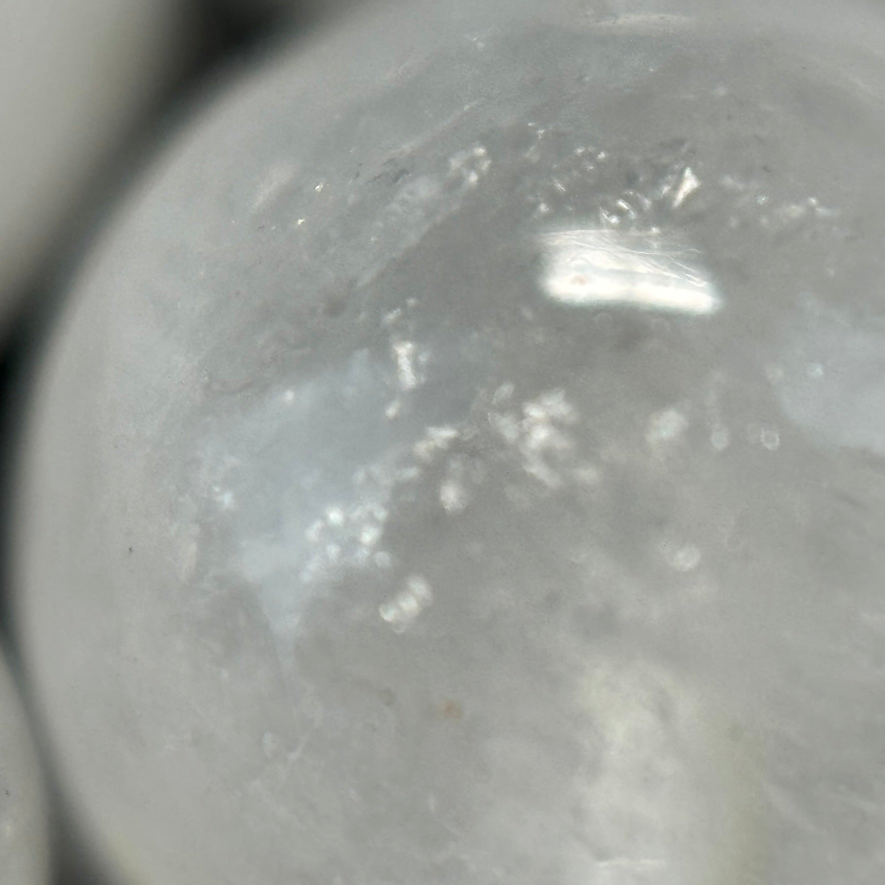Snow Quartz Polished Round Beads image 2
