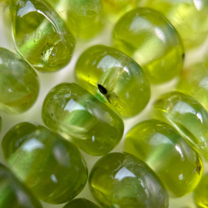 Peridot AA Rondelle Polished Beads image 1