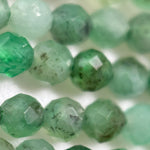 Emerald Faceted Round Beads image 4