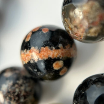 Blossom Jasper Polished Round Beads image 2