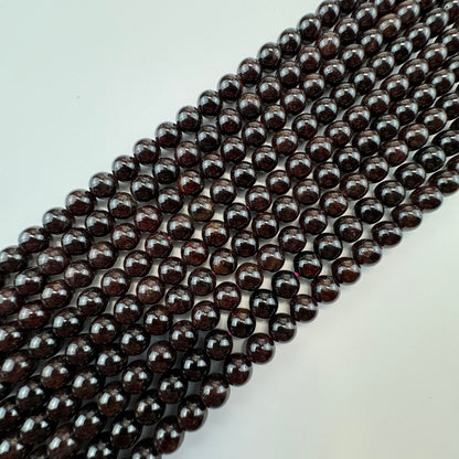 Pyrope Garnet with Star Polished  Round Beads image 3