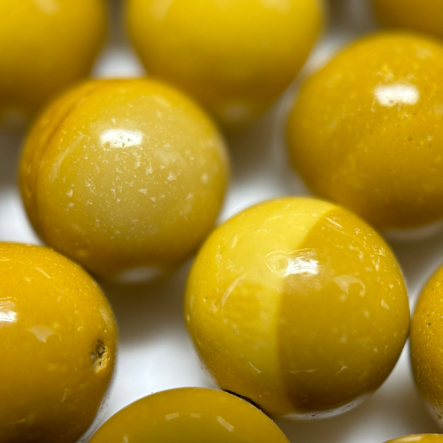 Yellow Mookaite Polished Round Beads image 6