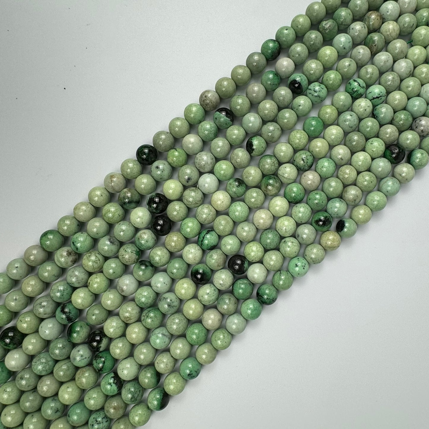 Hydrogrossular Garnet Polished Round Beads image 9