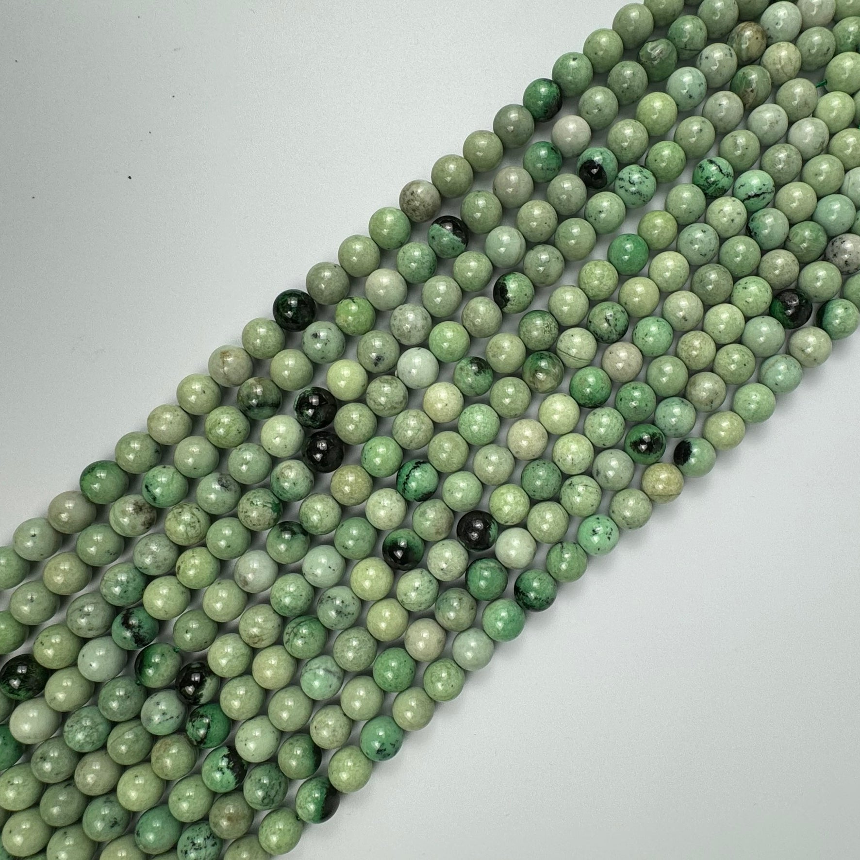 Hydrogrossular Garnet Polished Round Beads image 9