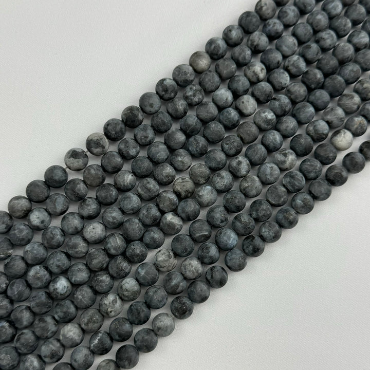 Frosted Round gemstone beads