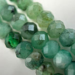 Emerald Faceted Rondelle Beads image 3