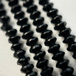 Black Tourmaline Space Ship Beads image 1