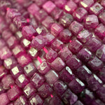 Ruby Glass Filled Square Beads image 4
