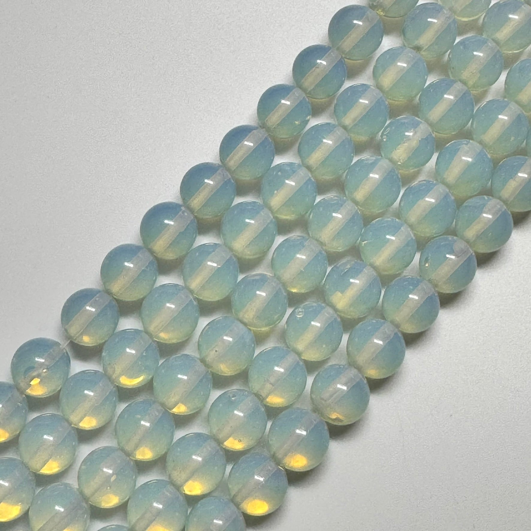 Opalite(Synthetic) Polished Round Beads image 4