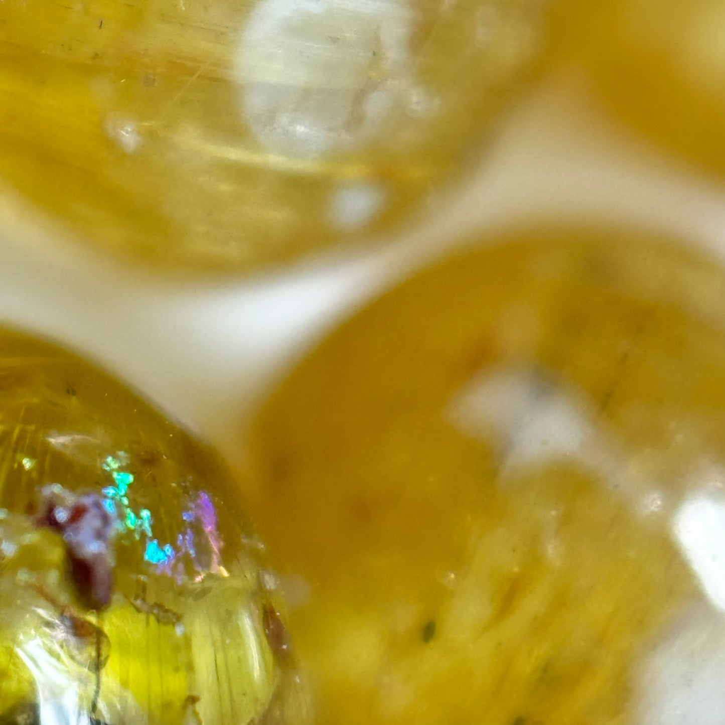 Golden Cat's Eye Apatite Polished Round Beads image 2