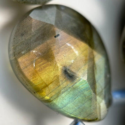 Labradorite Faceted Pear Shape Beads image 2
