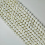 White Shell Polished  Round Beads image 3