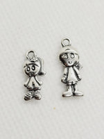 Girl & Boy Charms | 925 Sterling Silver image 1