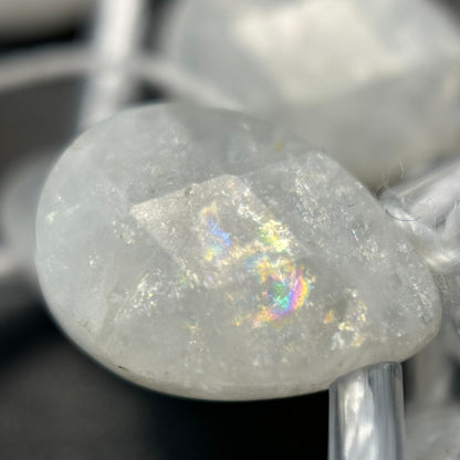 Rainbow Moonstone Faceted Pear Shape Beads image 2