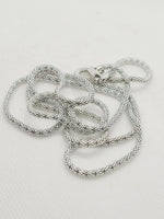 3mm Popcorn Chain | 925 Sterling Silver image 1