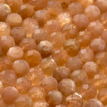 Sunstone Moonstone Faceted Round Beads image 11
