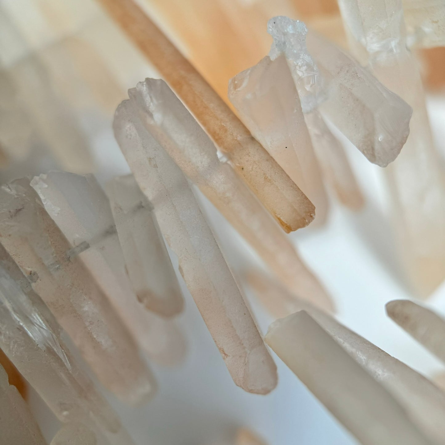 Singing Crystal Quartz Blade Polished Beads image 6