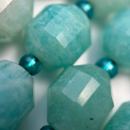 Amazonite AA Quality Dodecahedron Gemstone Beads image 3