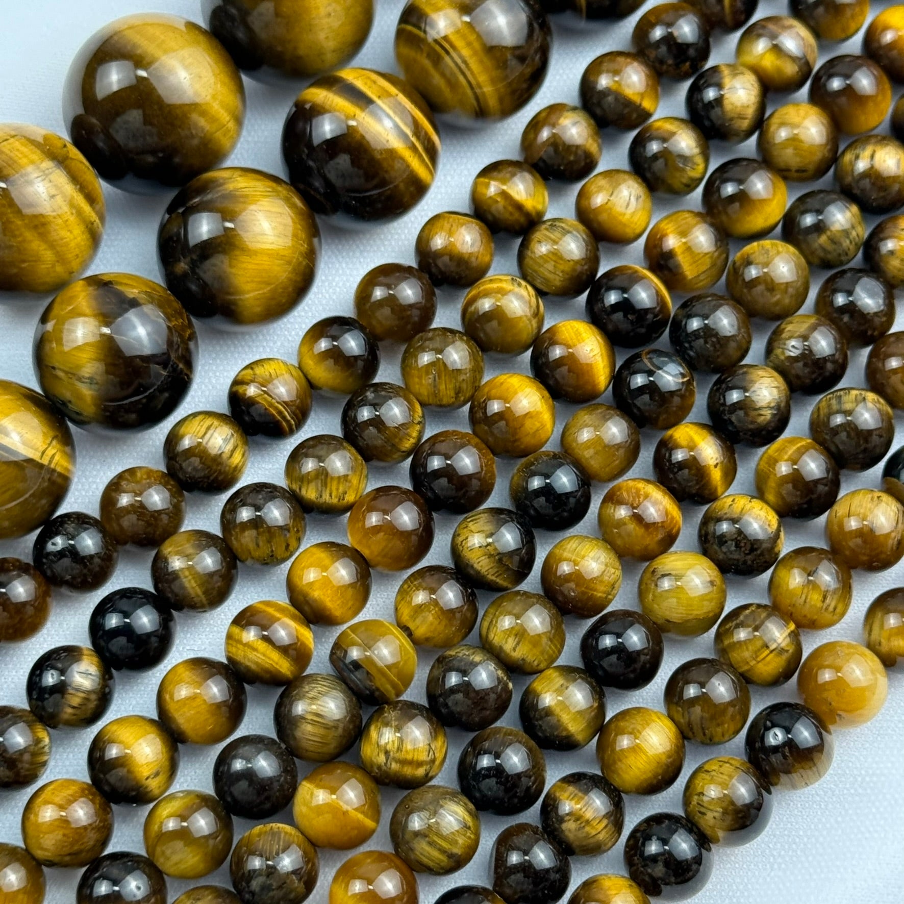 Brown Tiger's Eye Polished Round Beads image 2