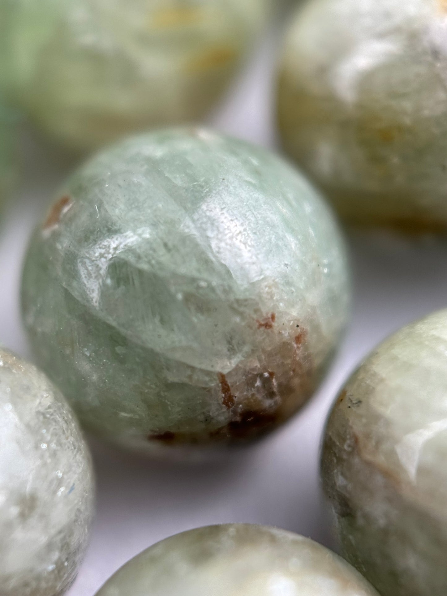 Green Kyanite Polished  Round Beads image 2