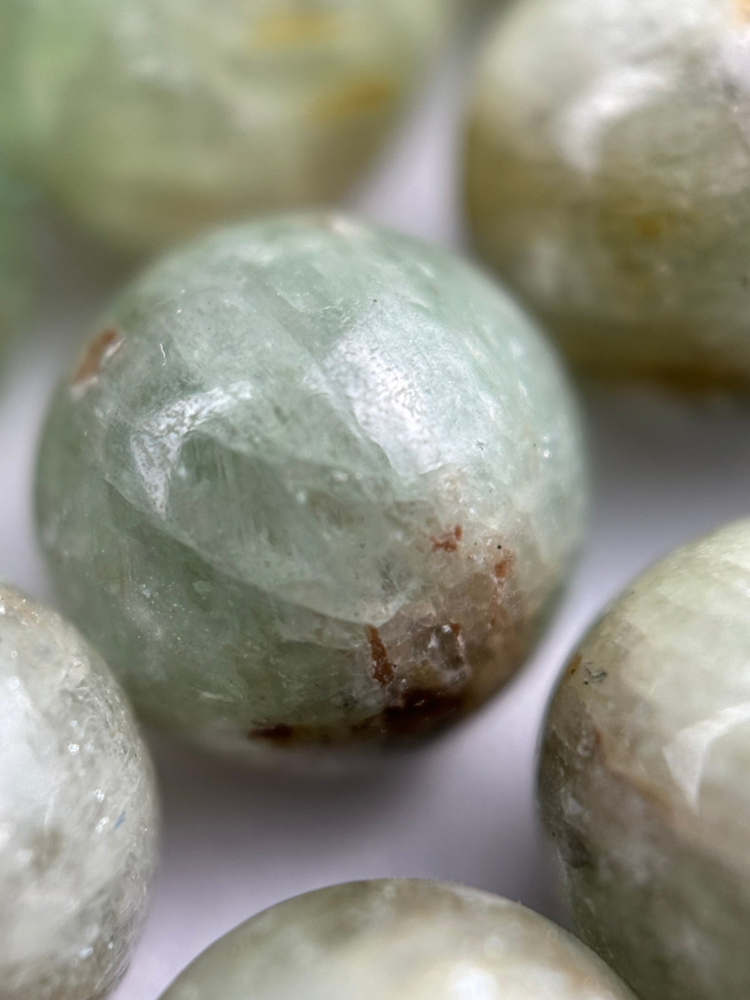 Green Kyanite Polished  Round Beads image 2