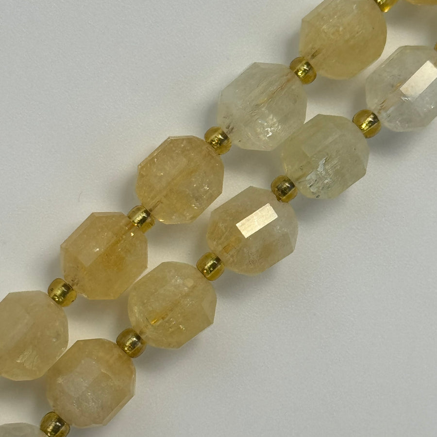 Citrine Dodecahedron Beads image 0
