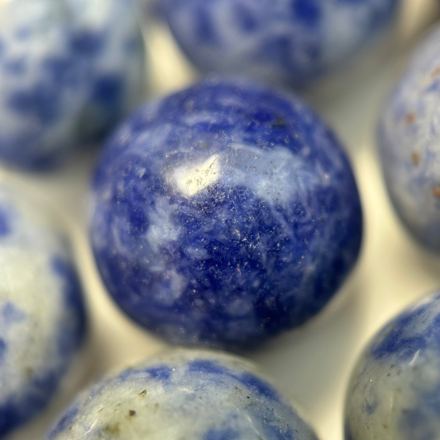 Sodalite Polished Round Beads  (4-12mm) image 1