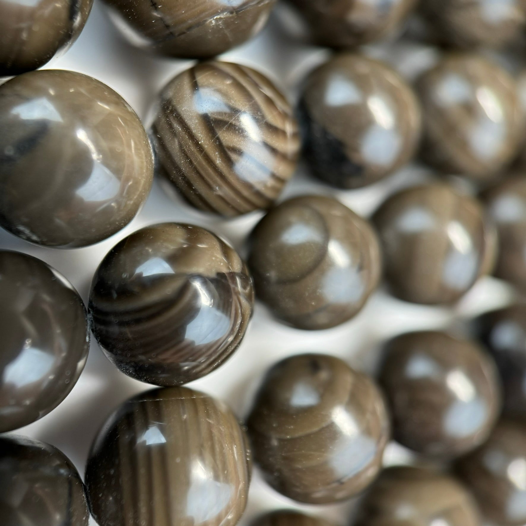 Coffee Bean Jasper Polished  Round Beads image 1