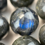 Black Labradorite Polished Round Beads image 10