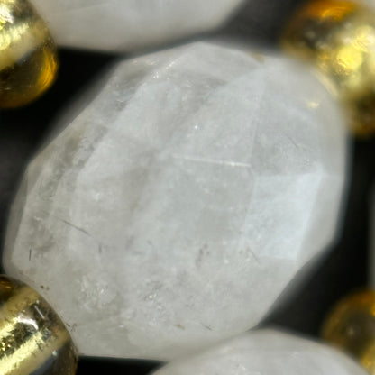 Rainbow Moonstone Faceted Barrel 8 Beads image 6