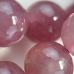 Purple Rose Quartz Polished Round Beads with Star image 10