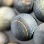 Blue Tiger's Eye Frosted Round Beads image 2