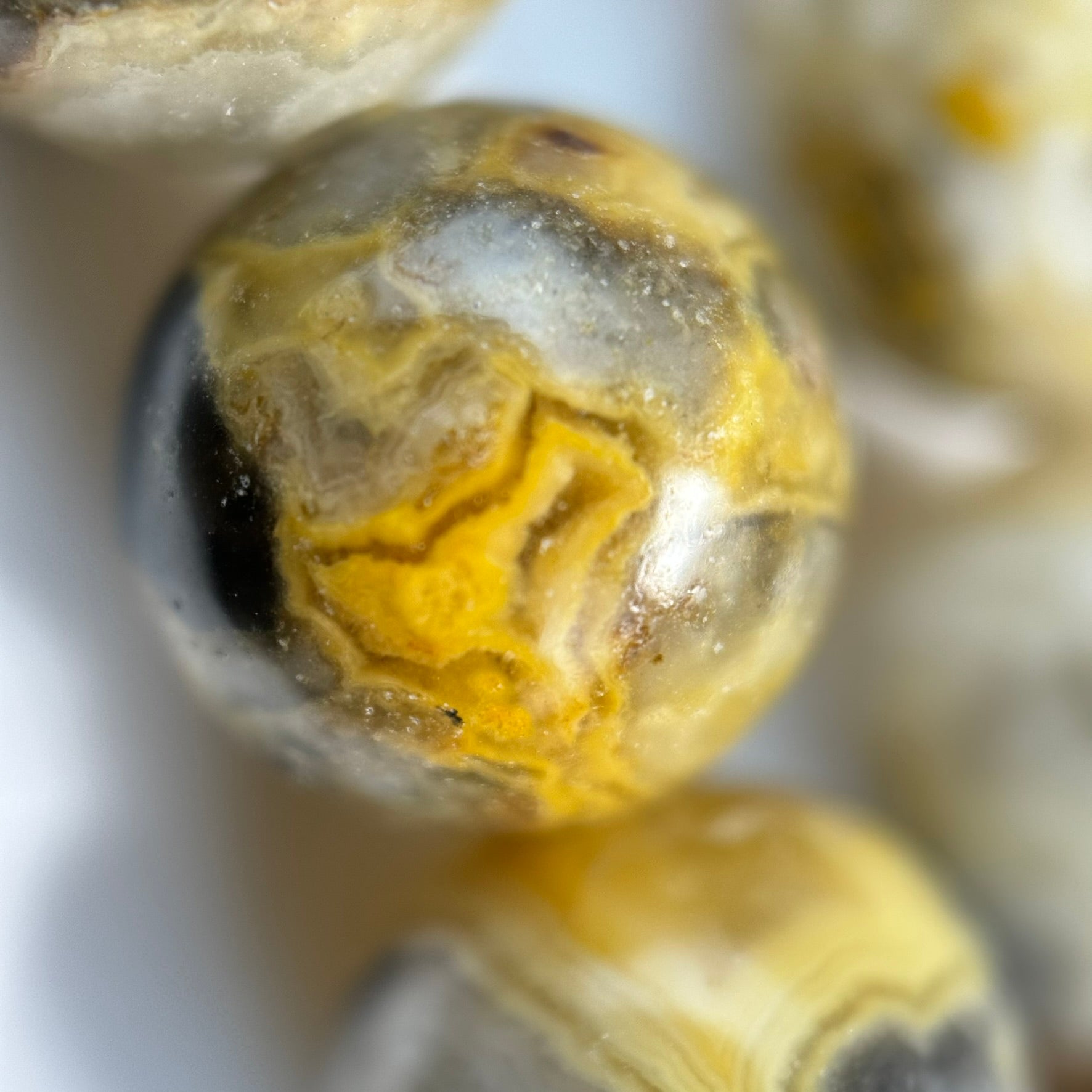 Golden Crazy Lace Agate Polished Round Beads image 8