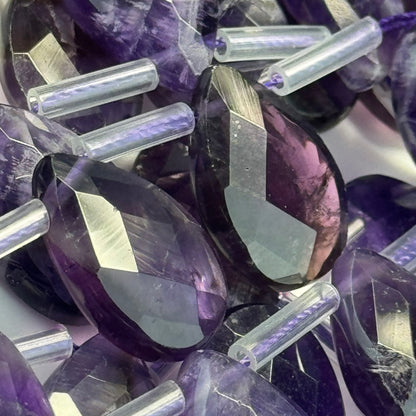 Amethyst Faceted Pear Shape Beads image 2