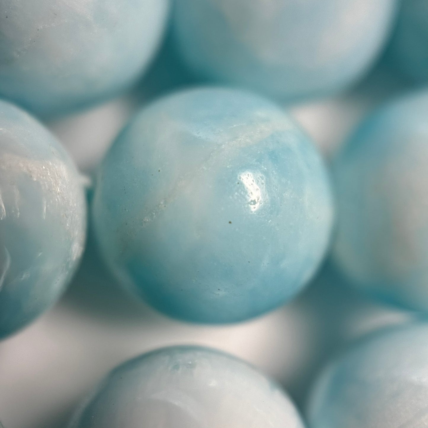 Hemimorphite Polished Round Beads image 4