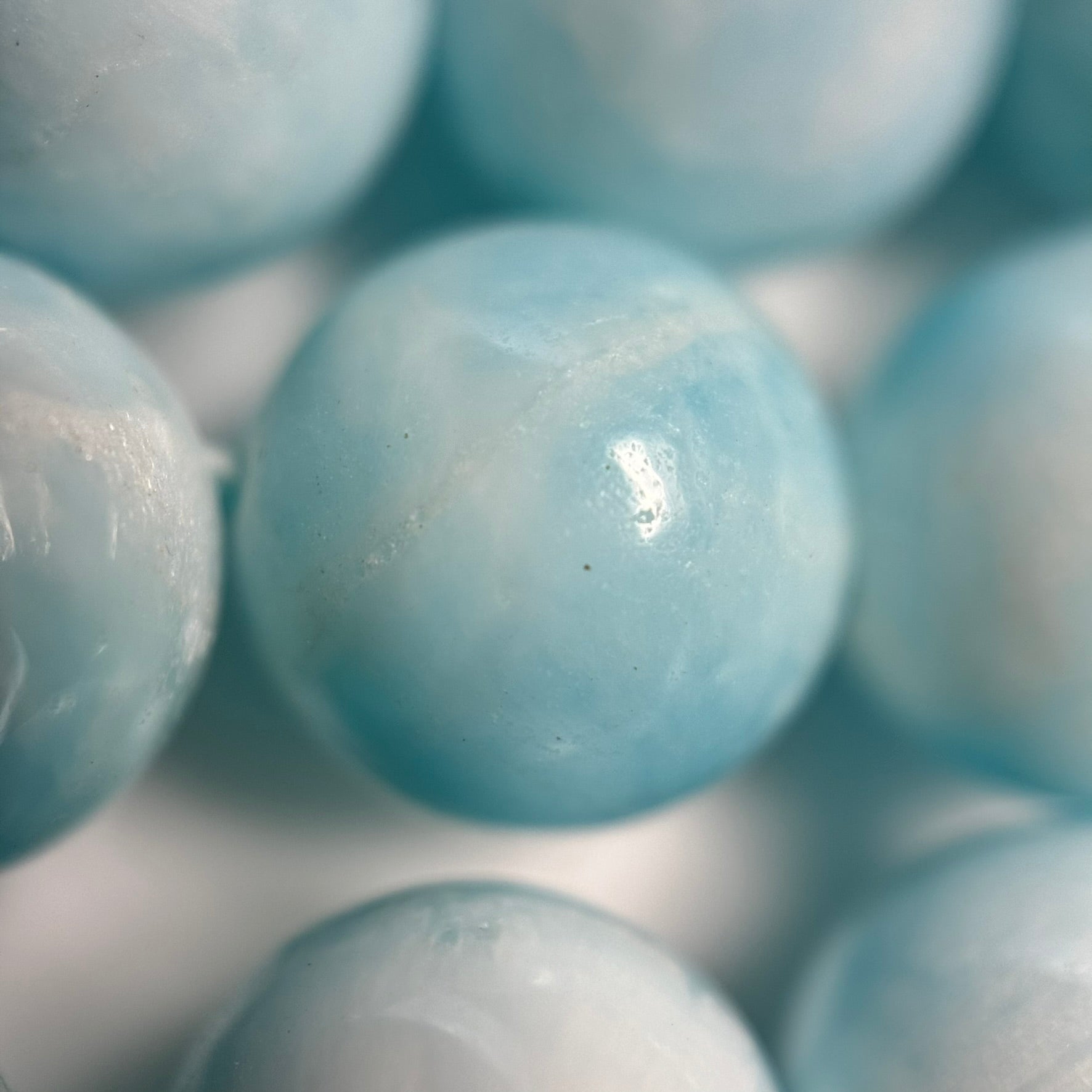 Hemimorphite Polished Round Beads image 4