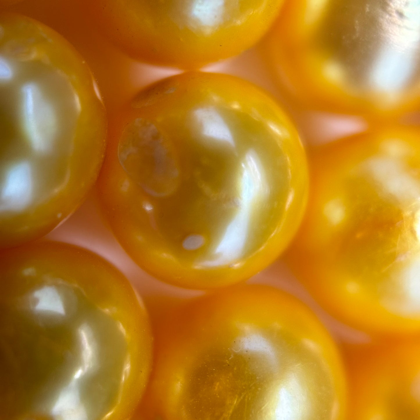 Dyed Yellow Pearl  7.5mm - High-Quality Jewellery Making Supplies image 4