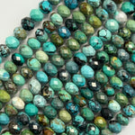 Turquoise Faceted Rondelle Beads (AA Quality) image 3