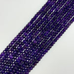 Faceted Amethyst Rondelle Beads (6x4mm) image 5