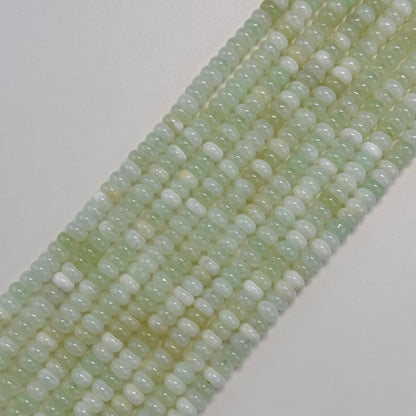 Green Opal Rondelle Polished Beads image 6