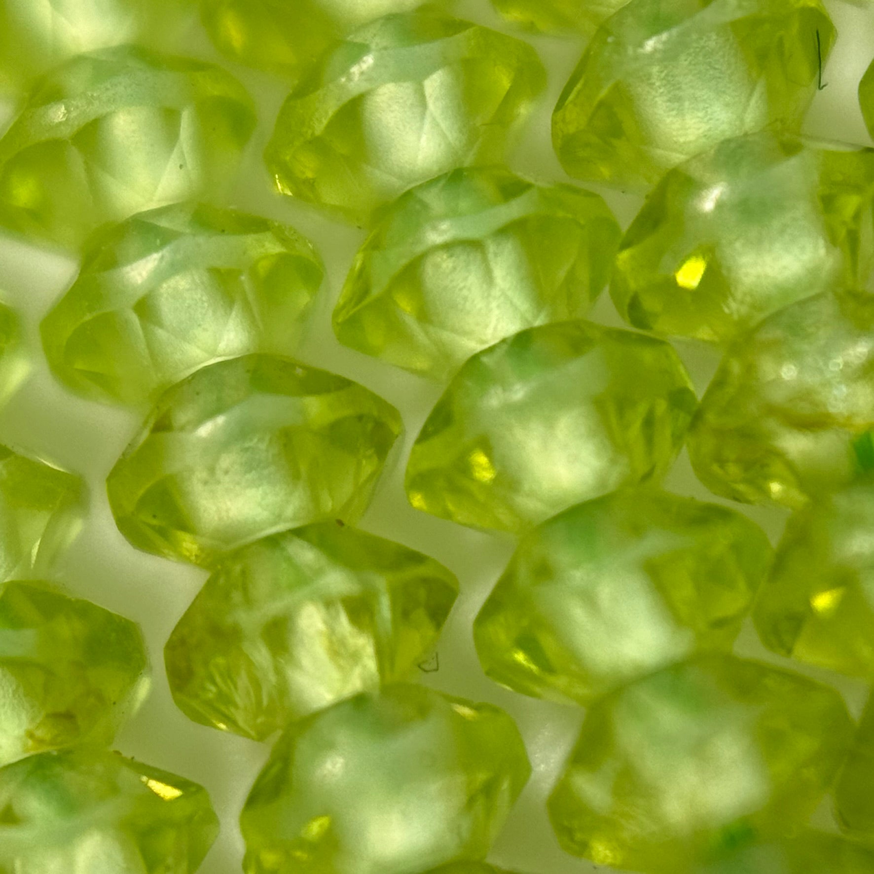 Peridot Space Ship Beads image 1