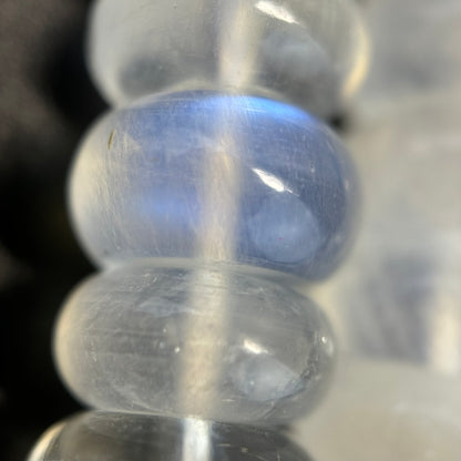 Moonstone AAA Rondelle Polished Beads image 8