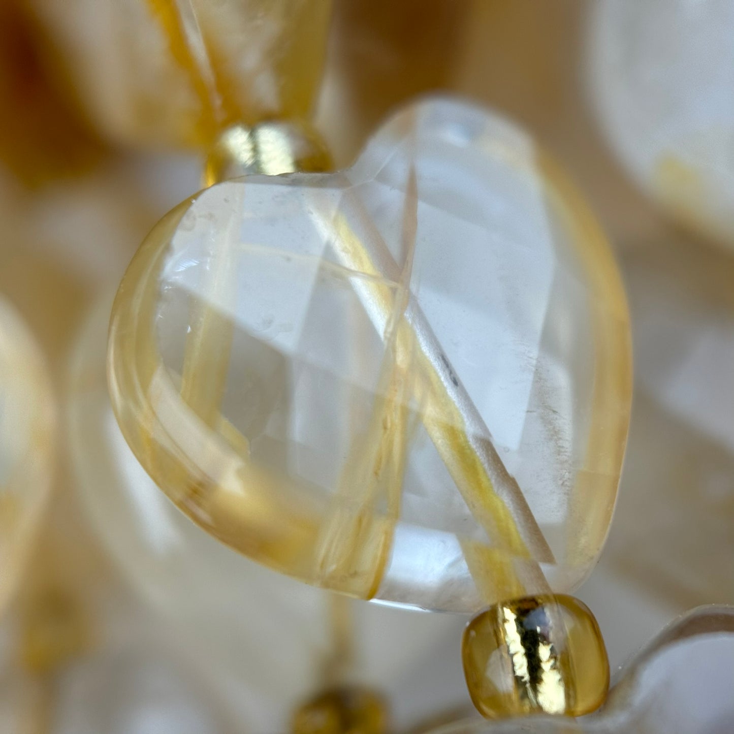 Golden Healer Quartz Faceted Heart 12ÃƒÆ’Ã†â€™Ãƒâ€ Ã¢â‚¬â„¢ÃƒÆ’Ã‚Â¢ÃƒÂ¢Ã¢â‚¬Å¡Ã‚Â¬ÃƒÂ¢Ã¢â€šÂ¬Ã‚Â12 mm Beads image 2