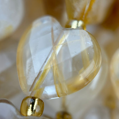 Golden Healer Quartz Faceted Heart 12ÃƒÆ’Ã†â€™Ãƒâ€ Ã¢â‚¬â„¢ÃƒÆ’Ã‚Â¢ÃƒÂ¢Ã¢â‚¬Å¡Ã‚Â¬ÃƒÂ¢Ã¢â€šÂ¬Ã‚Â12 mm Beads image 2