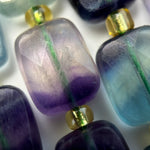 Rainbow Fluorite Rectangular Faceted Cushion Cut 10xÂ8 mm Beads image 7