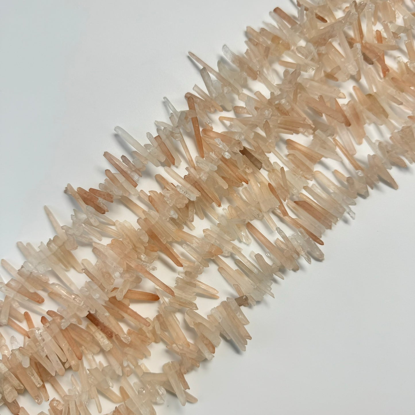 Singing Crystal Quartz Blade Polished Beads image 3
